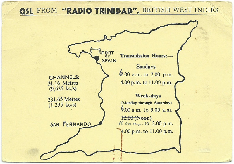 Radio Trinidad British West Indies, 1949