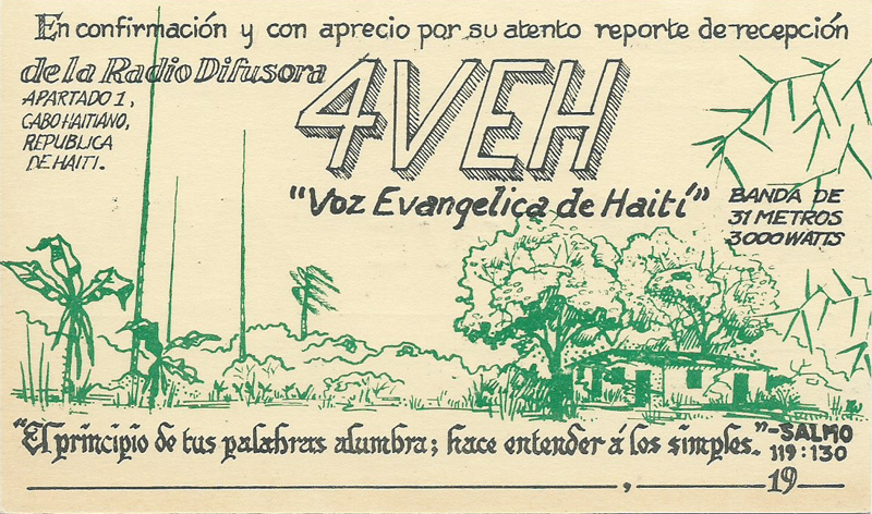 4VEH, Voz Evangelica de Haiti, 1961