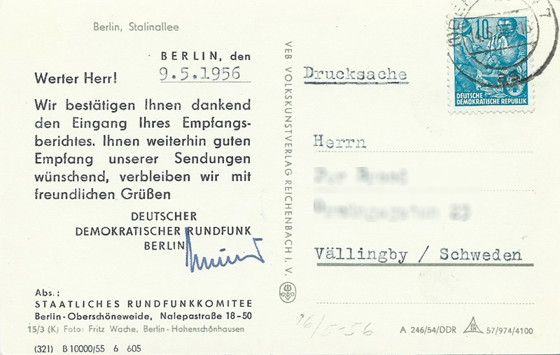 DDR (East Germany) 1956