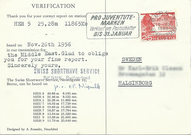 Switzerland 1956
