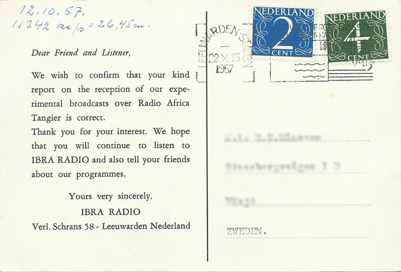 Morocco (Tangier) 1957