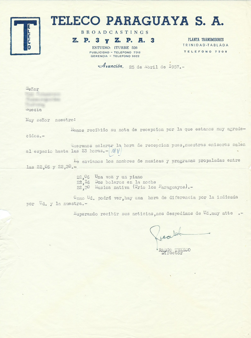 Paraguay 1957