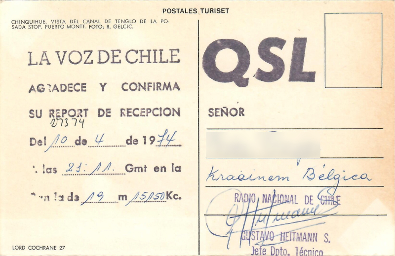 Chile, La Voz de Chile, 1974