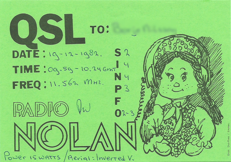 pirate Radio Nolan Holland 1982