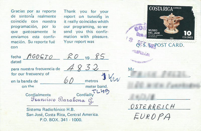 Costa Rica 1985