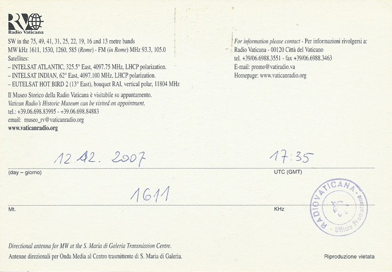Vatican 2007