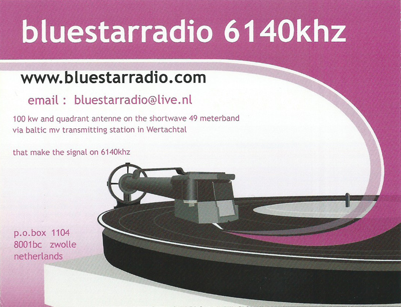 pirate station bluestarradio, Netherlands 2008