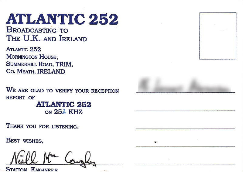 Atlantic 252, Ireland