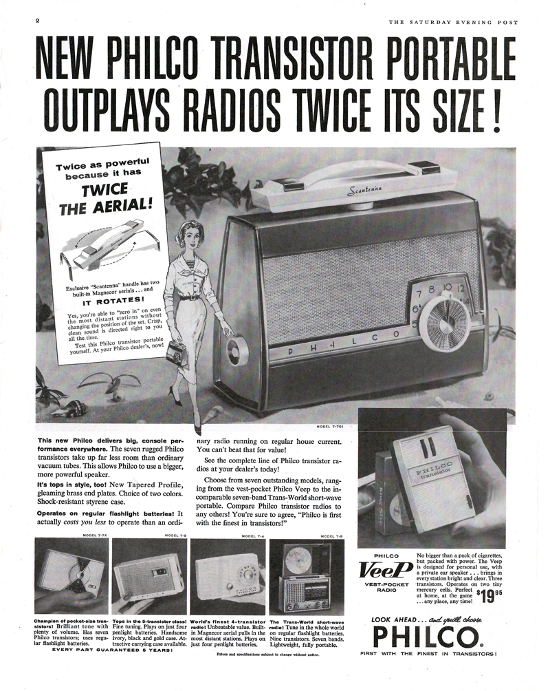 1958 Philco radios ad