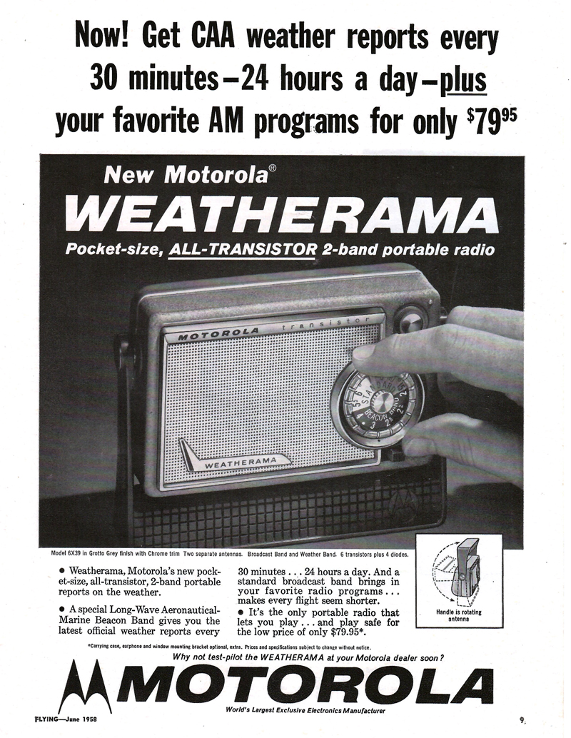 1958 Motorola 6X39A Weatherama