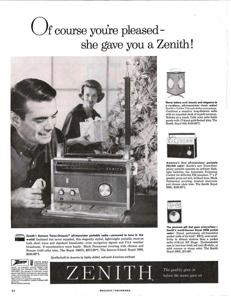 1958 Zenith Royal 1000D