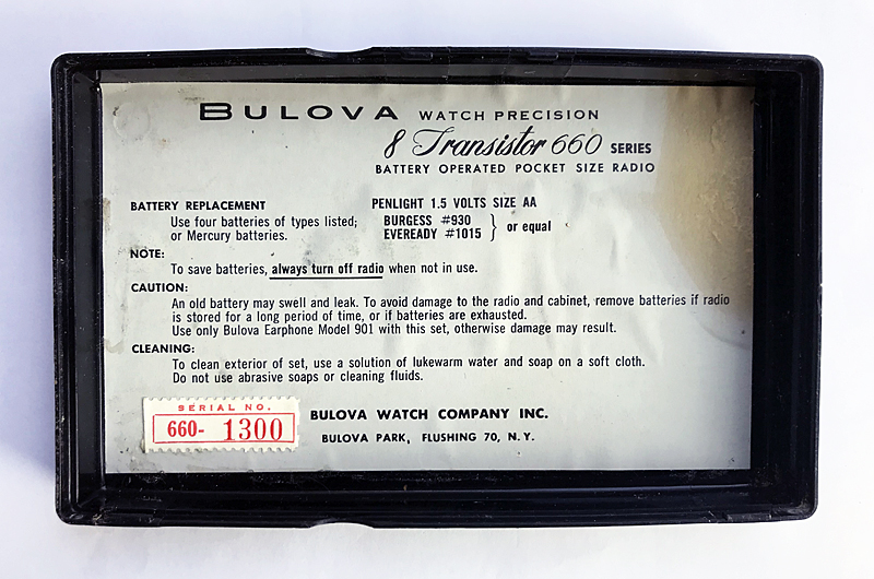 1958 Bulova 660 series