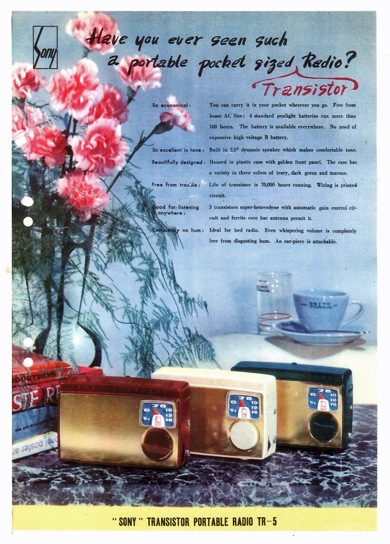 Sony TR-5 brochure