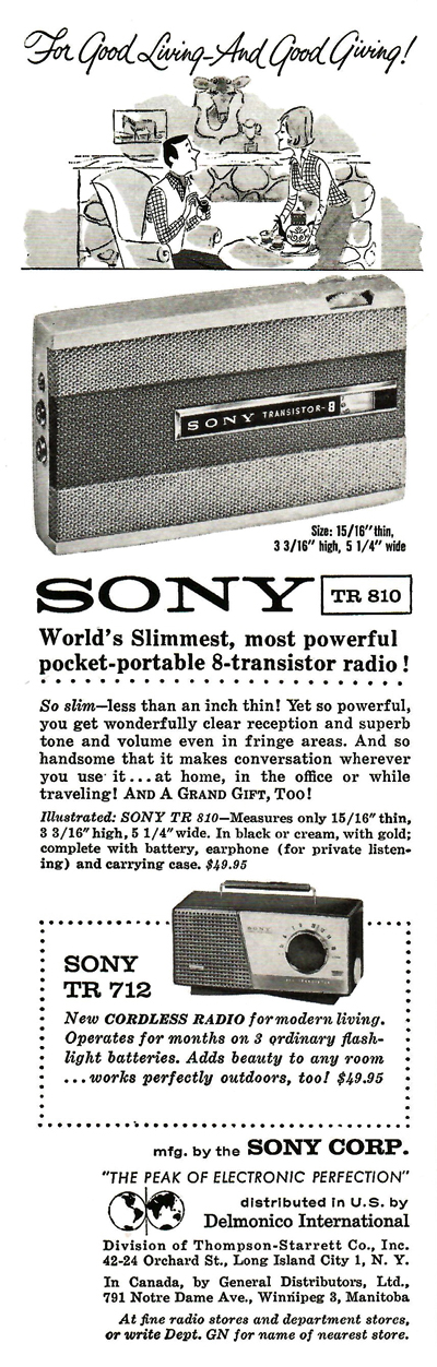 Sony TR-810 ad