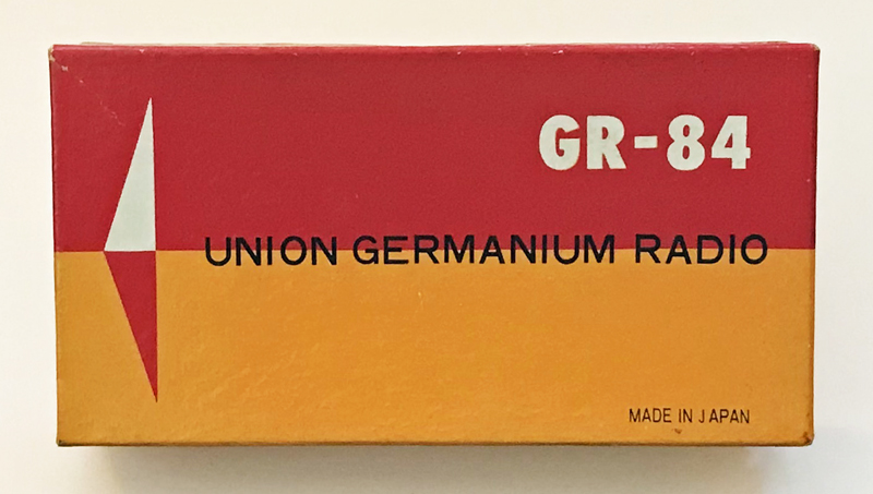 Union GR-84 Germanium diode radio box