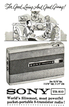Sony TR-810 ad