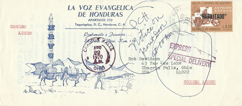 1970 HRVC Honduras