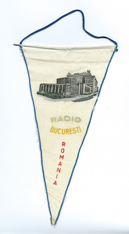 1970 Radio Bucharest Romania pennant 