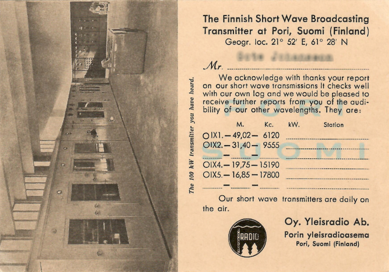 OIX4, Finland, 1947
