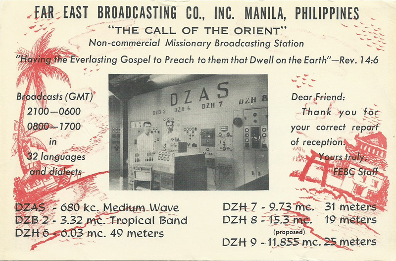 FEBC Philippines 1952