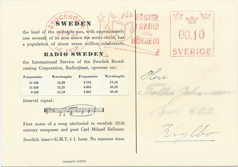 Sweden 1953