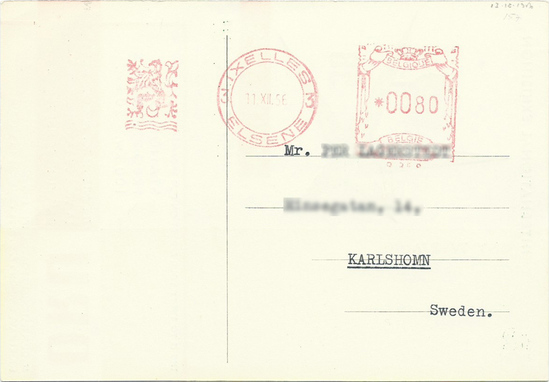 ORU Belgium, 1956
