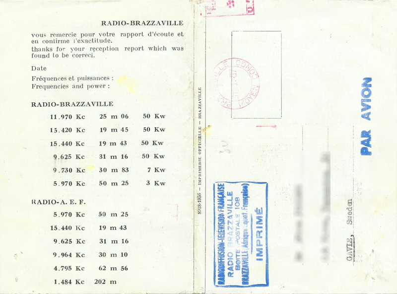 French Equatorial Africa, 1957