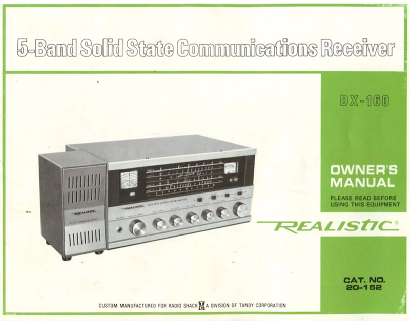 DX-160 owner's manual