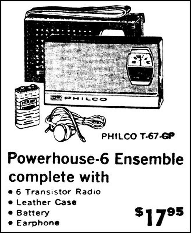 Philco T-67GP ad