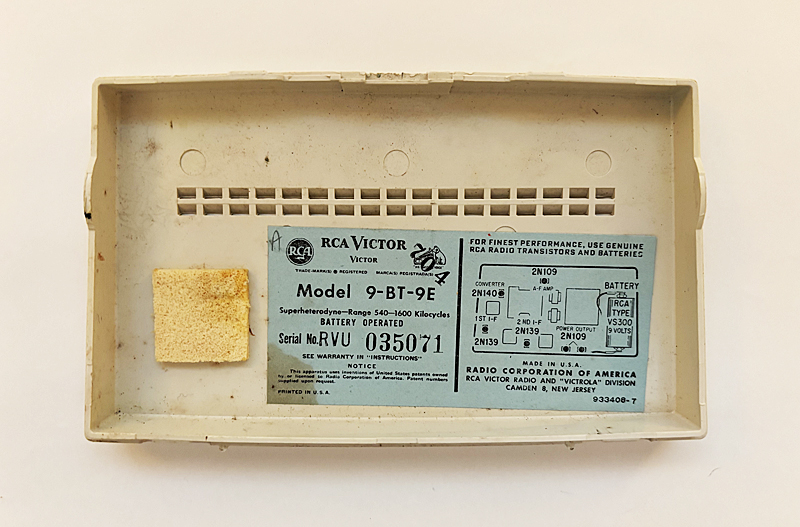 c.1957 RCA 9-BT-9E