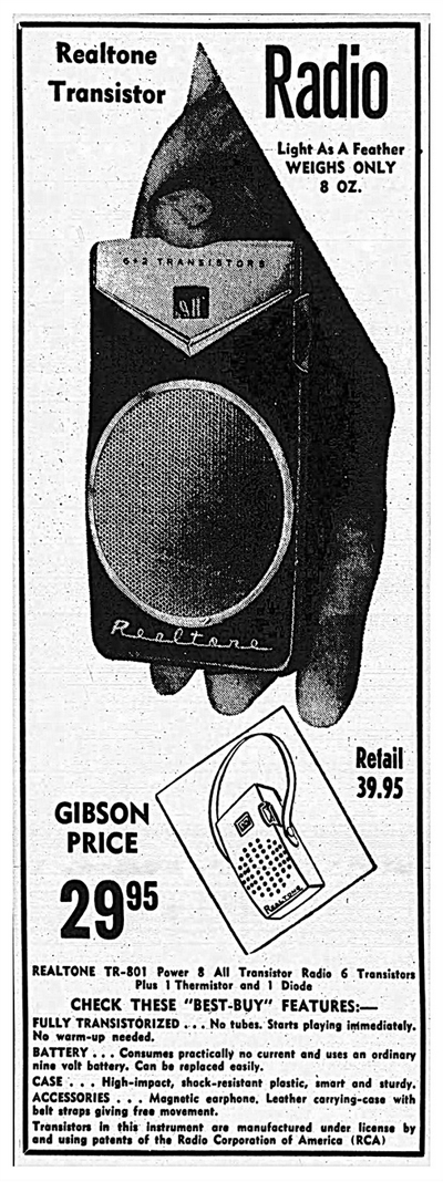 Realtone TR-801 Electra ad